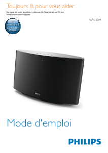 Mode d’emploi Philips SW750M Haut-parleur