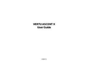 Bruksanvisning Vertu Ascent 2010 RM-589V Mobiltelefon