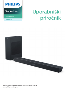 Priročnik Philips TAB8405 Zvočnik