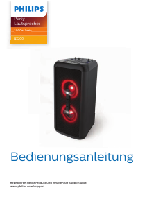 Bedienungsanleitung Philips TANX200 Lautsprecher