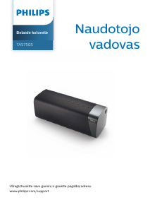 Vadovas Philips TAS7505 Garsiakalbis