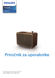 Priročnik Philips TAVS300 Zvočnik