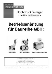Bedienungsanleitung Meier-Brakenberg MBHST1260 Hochdruckreiniger