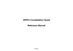 Handleiding Vertu Constellation Quest RM-582V Mobiele telefoon