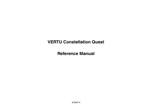 Bruksanvisning Vertu Constellation Quest RM-582V Mobiltelefon