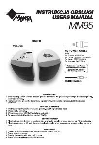 Handleiding Manta MM95 Luidspreker
