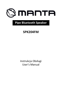 Bruksanvisning Manta SPK204FM Högtalare