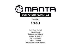 Instrukcja Manta SPK214 Głośnik
