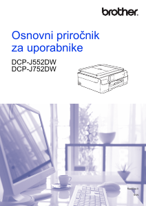 Priročnik Brother DCP-J752DW Večfunkcijski tiskalnik