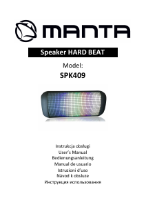 Manual de uso Manta SPK409 Hard Beat Altavoz