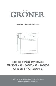 Manual de uso Gröner QH56NBT Horno