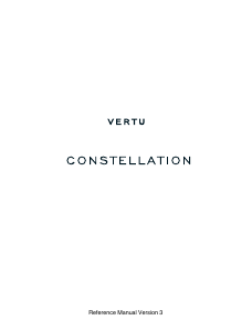 Handleiding Vertu Constellation RM-681V Mobiele telefoon