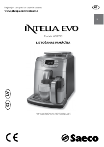Rokasgrāmata Philips Saeco HD8753 Intelia Evo Kafijas automāts