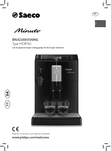 Brugsanvisning Philips Saeco HD8762 Minuto Kaffemaskine