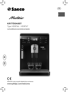 Käyttöohje Philips Saeco HD8766 Moltio Kahvikone