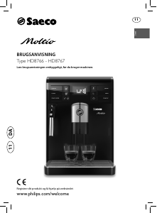 Brugsanvisning Philips Saeco HD8766 Moltio Kaffemaskine