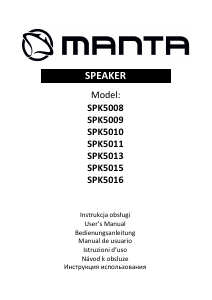 Bedienungsanleitung Manta SPK5015 Lautsprecher