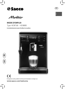 Mode d’emploi Philips Saeco HD8768 Moltio Cafetière