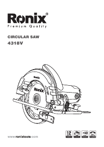 Handleiding Ronix 4318V Cirkelzaag