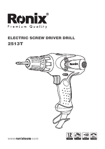 Handleiding Ronix 2513T Schroef-boormachine
