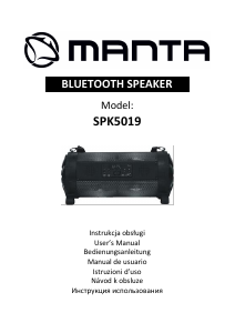 Manuál Manta SPK5019 Reproduktor
