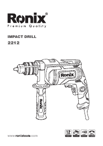 Manual Ronix 2212 Impact Drill