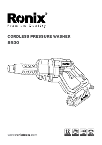 Manual Ronix 8930 Pressure Washer