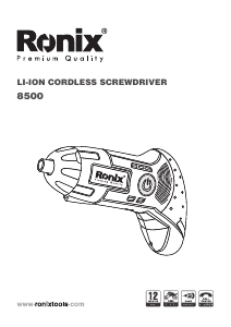 Manual Ronix 8500 Screw Driver