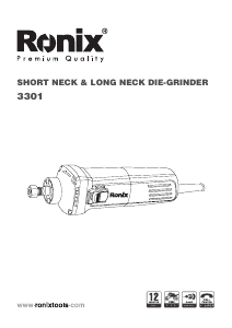 Manual Ronix 3301 Straight Grinder