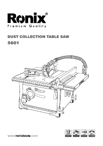 Manual Ronix 5601 Table Saw