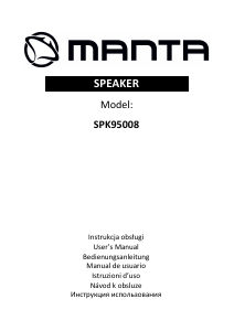Manual de uso Manta SPK95008 Altavoz
