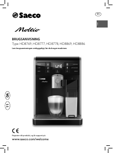 Brugsanvisning Philips Saeco HD8769 Moltio Kaffemaskine