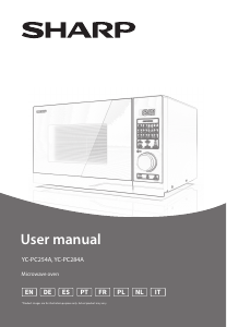 Manuale Sharp YC-PC254AE-S Microonde
