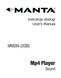 Bruksanvisning Manta MM284 Mp3 spelare