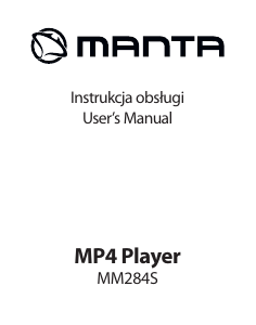 Instrukcja Manta MM284S Odtwarzacz Mp3