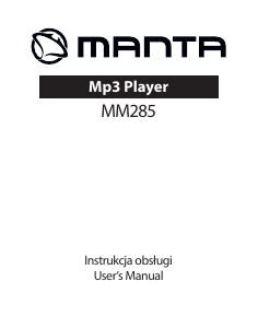 Instrukcja Manta MM285 Odtwarzacz Mp3