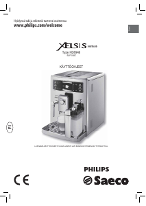 Käyttöohje Philips Saeco HD8946 Xelsis Kahvikone