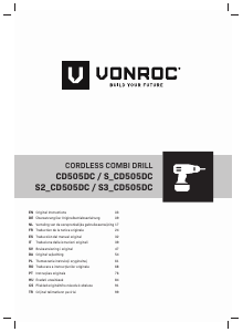 Brugsanvisning Vonroc S3_CD505DC Bore-skruemaskine