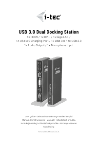Manual i-Tec U3HDMIDVIDOCK Docking Station
