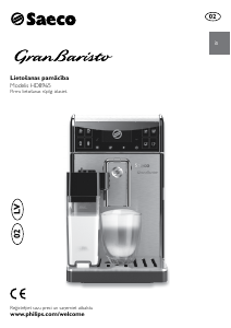 Rokasgrāmata Philips Saeco HD8965 GranBaristo Kafijas automāts
