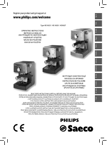 Használati útmutató Philips Saeco HD8425 Presszógép