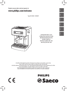 Manual de uso Philips Saeco HD8525 Máquina de café espresso