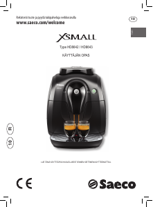 Käyttöohje Philips Saeco HD8643 Xsmall Espressokeitin
