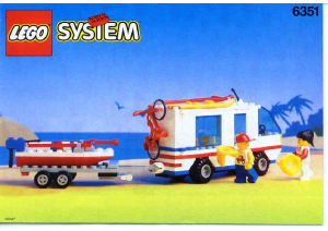 Manual Lego set 6351 Town Surf n sail camper