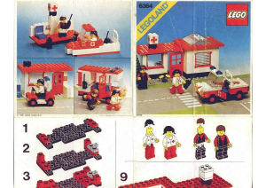 Manual Lego set 6364 Town Paramedic unit