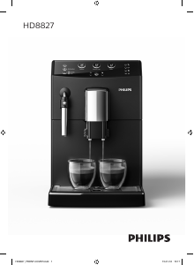 Rokasgrāmata Philips Saeco HD8827 Espresso kafijas aparāts