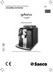 Návod Philips Saeco HD8833 Syntia Presovač