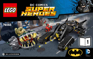 Manual Lego set 76055 Super Heroes Batman - Lovitura din canal Killer Croc