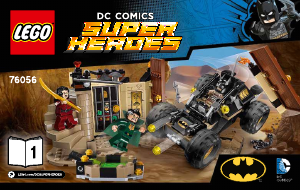Handleiding Lego set 76056 Super Heroes Batman – Redding van Ra's al Ghul