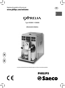 Bruksanvisning Philips Saeco HD8854 Exprelia Espressomaskin